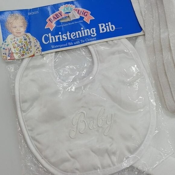 Vintage Christening Outfit For Baby Boy White 90's Complete Set Size 6-9 Months - Picture 2 of 7